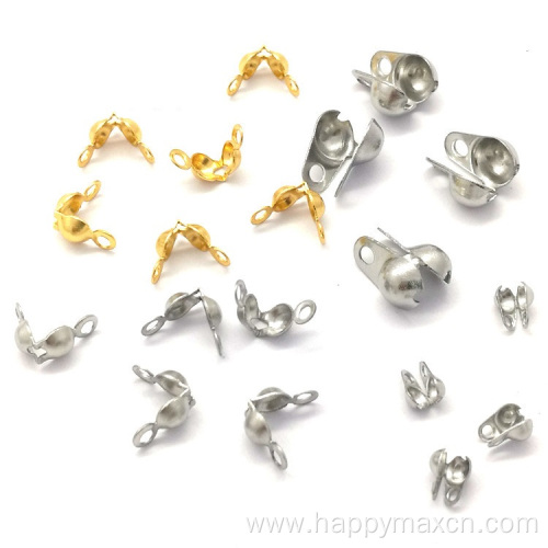 Stainless Steel Cord Ends Bead Cap 200 pack